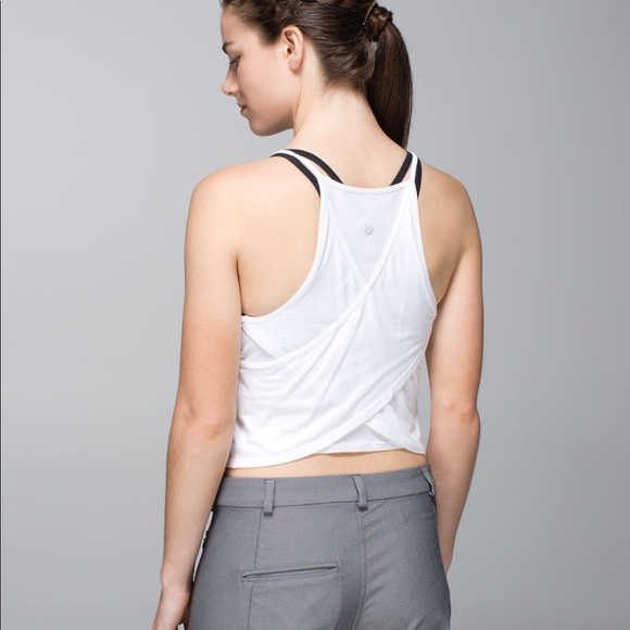 lululemon athletica Tops - RARE Lululemon Vita Loca Tank White 6 Pima cotton